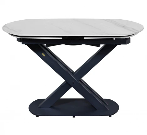 Стол раскладной Sheffilton SHT-T75 Белый мрамор/черный 4830351302