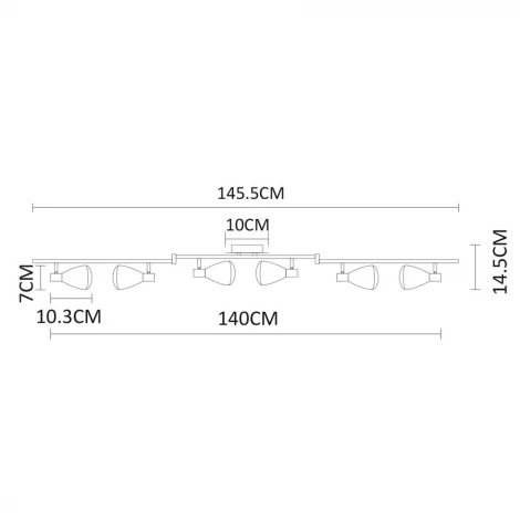 Спот Arte Lamp Gioved A6008PL-6BK