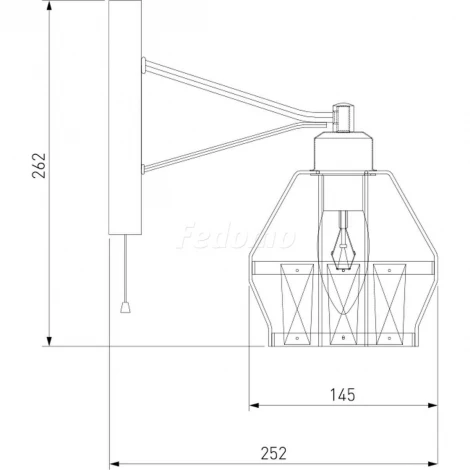 Бра Eurosvet Lord 70075/1 белый (220V, выключатель)