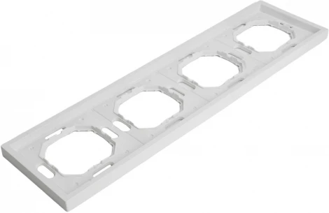 Рамка на 4 поста (белый) Stekker Эмили 49887