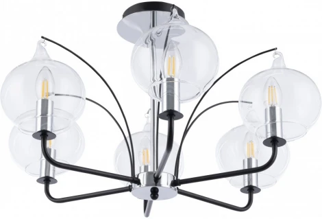 Потолочная люстра на штанге Arte Milano Napoli-321007 321007/6 BK.CR (220V)