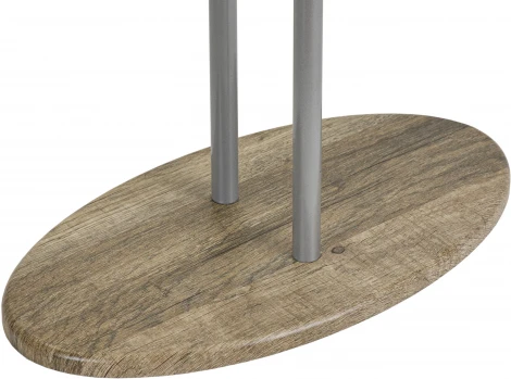 Вешалка костюмная Дэви 2 металлик/дуб крымский состаренный от фабрики Mebelik