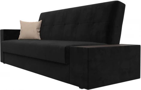 Диван-книжка Лига-020 стол справа (Черный,Бежевый/Велюр) Лига Диванов арт.118488