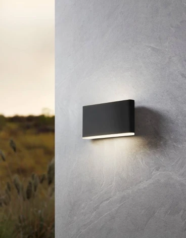 Архитектурная подсветка светодиодная Eglo Grutti 901026 2X6W (LED), 3000K, 4000K, 6500K IP65 алюминий, антрацитовый/пластик полупрозрачный