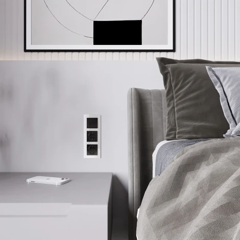 Выключатель одноклавишный (черный акрил) Werkel W1110048 (a064024)