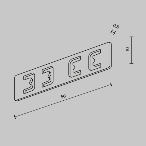 Соединитель прямой черный Maytoni Technical Accessories for tracks Exility X TRA239C-21B