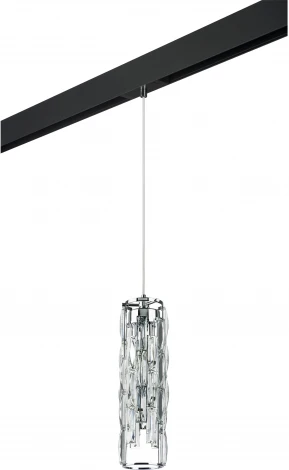 Трековый светильник однофазный 220V Lightstar Limpio PRO722030 (хрусталь, круглые)