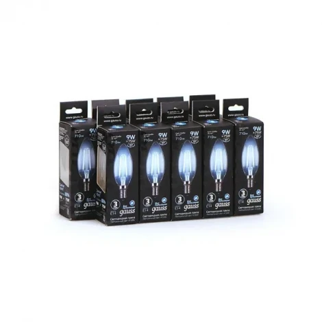 Лампочка светодиодная E14 9W 220V 4100K Gauss 103801209