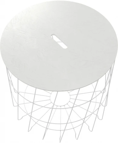 Столик журнальный Sheffilton SHT-CT41 мисандея/белый муар