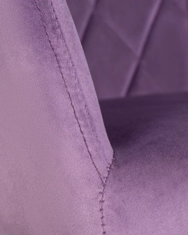 Стул обеденный ROBERT (черные матовые ножки, велюр V108-45 Темно-фиолетовый)