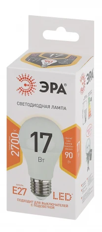Лампочка светодиодная E27 17W ЭРА LED A60-17W-827-E27