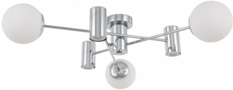Потолочная люстра на штанге Arte Milano Napoli-5854 335854/3+3 CR (220V, шар)