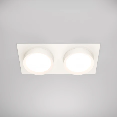 Встраиваемый светильник Hoop GX53 2x15W Maytoni DL086-02-GX53-SQ-W (220V)