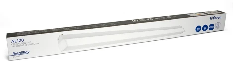 Светодиодный светильник трековый однофазный Feron AL120 48568 40W 4000K белый (220V)
