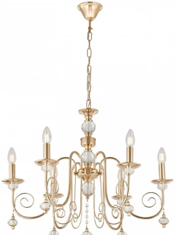 Подвесная люстра Arte Milano AM346109 346109/6 FGD (220V, подвески, на цепи, подсвечник, свеча)