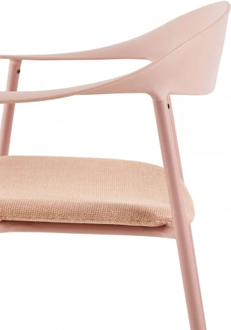 Стул Eila с подушкой пластик розовый Stool Group арт.УТ000039780