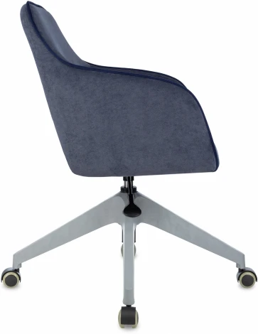 Кресло Бюрократ CH-380GL синий Light-27 крестов.4-луч. пластик пластик серый