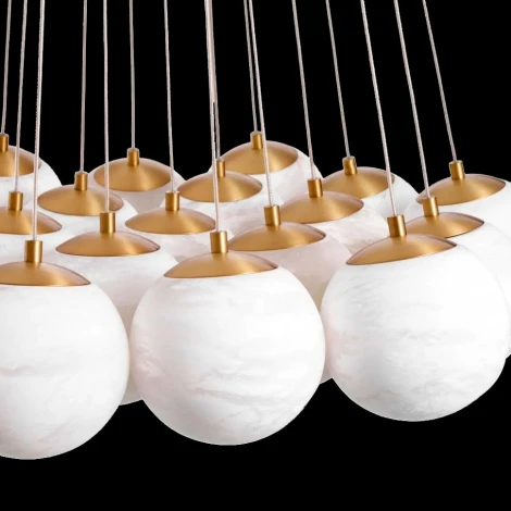 Подвесная люстра Fluorite Unity FL1048-19P (220V, на проводе, шарики)