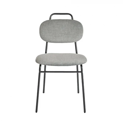 Стул MOLLY разборный черный каркас серое сиденье Bradex Home FR 1067