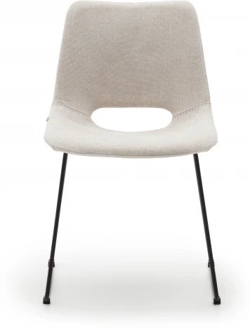 Zahara Стул бежевый с черными стальными ножками La Forma (ex Julia Grup) арт.148496