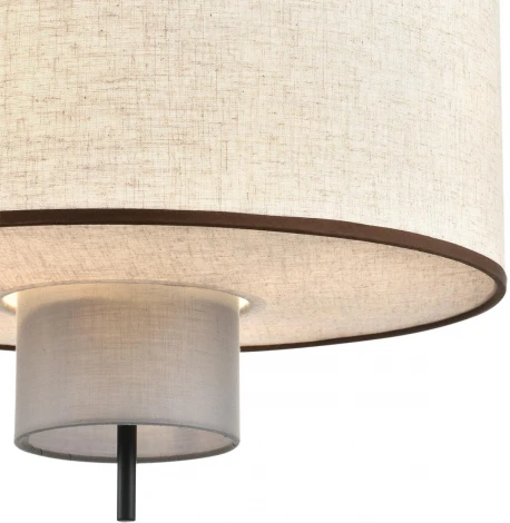 Подвесной светильник Lumion Sorento 8282/4 черный/бежевый/коричневый, металл/текстиль/стекло Е14 4*40W 220V (на проводе, круглые)
