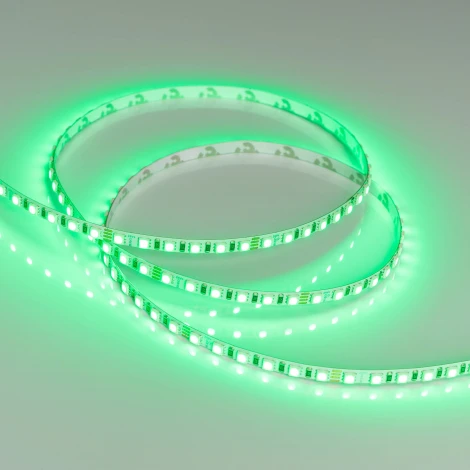 Светодиодная лента RT-G120-5mm 24V RGB (7.5 W/m, IP20, 3838, 5m) (Arlight, узкая) 036216 RT открытая