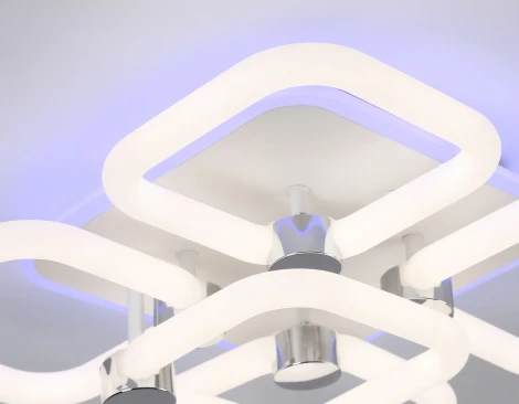 Потолочная светодиодная люстра RGB Ambrella Acrylica FA3861 (220V, пульт управления)