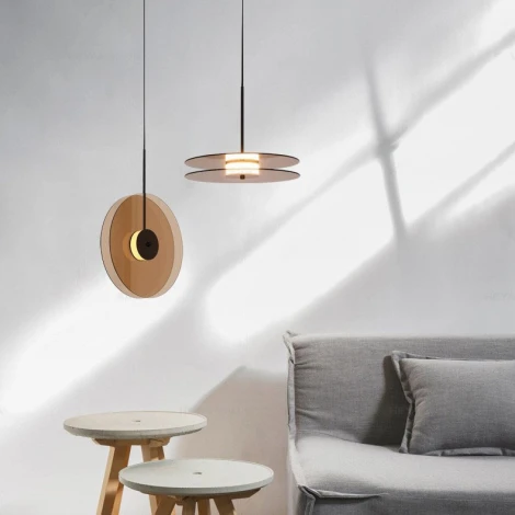 Подвесной светильник светодиодный ImperiumLoft Cine01 (191959-23) (220V, пульт управления, на проводе, круглые)