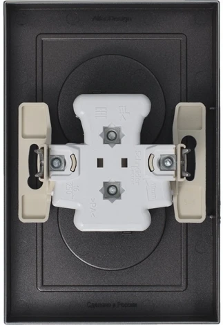 Розетка встраиваемая двойная без заземления (мокко) Systeme Electric AtlasDesign ATN000620