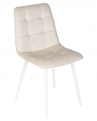 Стул обеденный CHILLY (Кремовый Holland 05, основание белое)