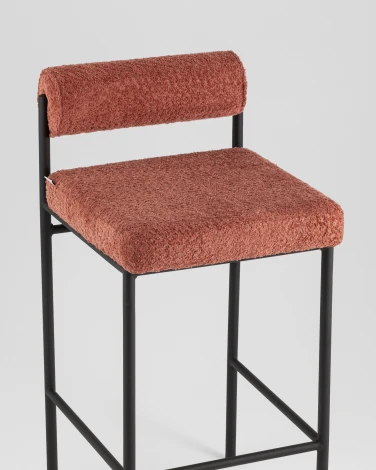 Стул полубарный Stool Group Балла букле коралловый УТ000041908