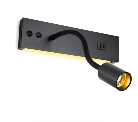 Настенный светильник LED с USB со спотом на гибкой ножке для чтения с выключателем Citilux Декарт CL704471 (220V)