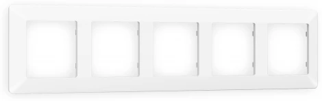 Рамка Ambrella Volt ALFA Line (Белый матовый) 5-ая AF110125