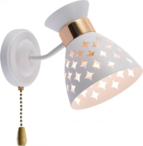 Бра с выключателем Reluce 01579-3.2-01 WH+FGD (220V)