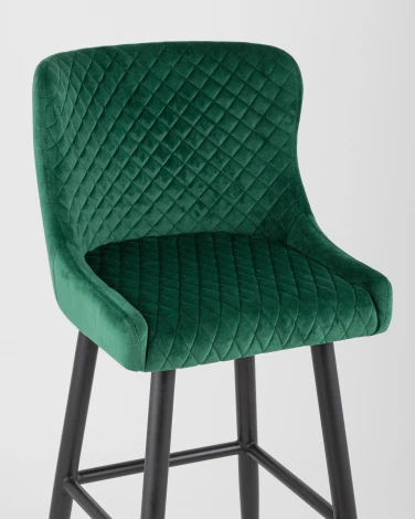 Стул барный Stool Group Ститч велюр изумрудный УТ000002263