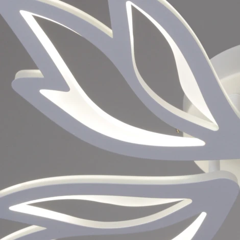 Потолочная люстра светодиодная на штанге с пультом с регулировкой цветовой температуры, яркости и ночным режимом Reluce 09862-0.3-05 WH