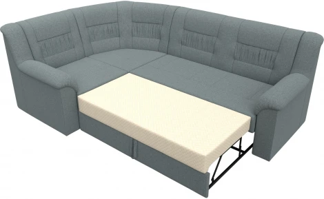 Диван угловой Карелия левый угол (Серый/Рогожка) Лига Диванов арт.122831L