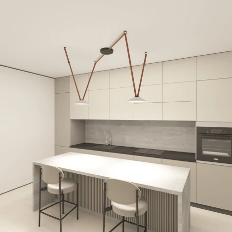 Трековый светильник 48V Denkirs Belty Flow DK5565-WH+BK (LED)