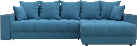 Диван угловой с декором и полкой Лига-050 НПБ Лига Диванов (Рогожка) арт.128589