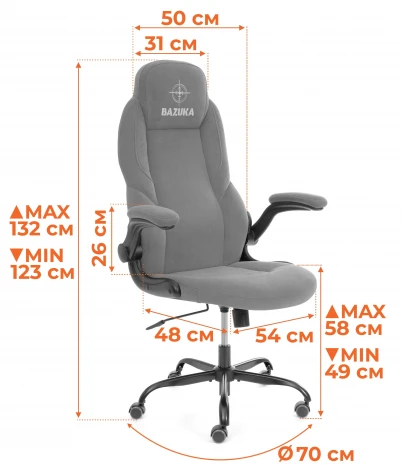 Кресло BAZUKA metalBL Tetchair арт.25046