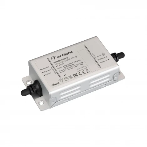 Блок питания ARPJ-LG-561340-PFC-B (40W, 25-56V, 0.45-1.34A) (Arlight, IP67 Металл) 055267