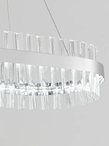 Подвесная люстра светодиодная Natali Kovaltseva Royalton INNOVATION STYLE 83181 (регулировка яркости, 220V, пульт управления, управление смартфоном, на тросе)