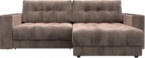 Диван угловой с декором Лига-049 НПБ Лига Диванов (Велюр) арт.128472