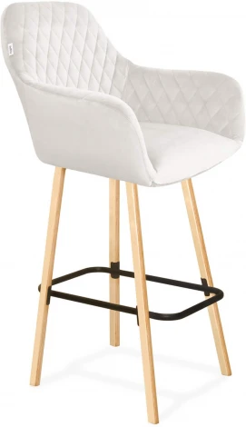 Стул барный Sheffilton SHT-ST38/S94 зефирный/прозрачный лак/черный муар