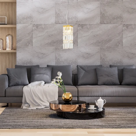 Подвесной светильник Escada Chamarel 2128/1S 1x60Вт E14, металл/хрусталь, золото (220V, на тросе)