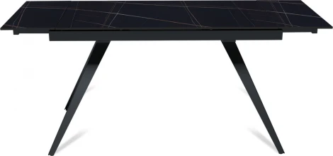 Стол раскладной Asti (120+30+30), керамика матовая Black Gold Top Concept арт.22759