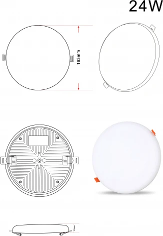 Встраиваемый светодиодный светильник Zortes Cloud ZRS.57793.24