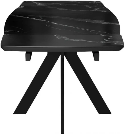 Стол DikLine DKU120 Керамика Черный мрамор/подстолье черное/опоры черные (2 уп.) арт.00-00074486
