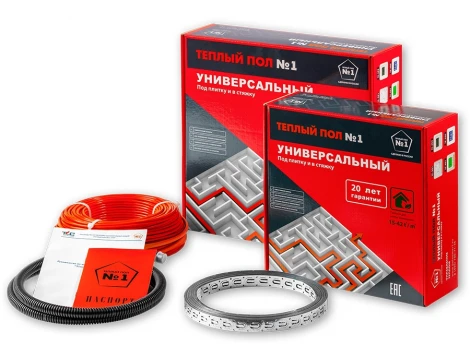Двужильные секции Теплый пол №1 СТСП-5,3-75 (5,3 метра)