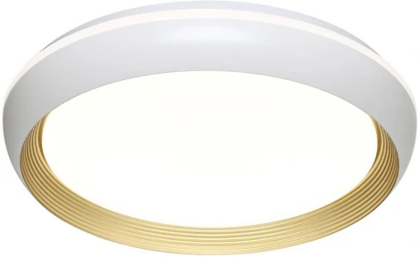 Настенно-потолочный светильник Sonex Tofiq White 7650/EL PALE SN пластик/белый/золотой LED 70Вт 3000-6000К D480 IP43 пульт ДУ (220V, круглые)